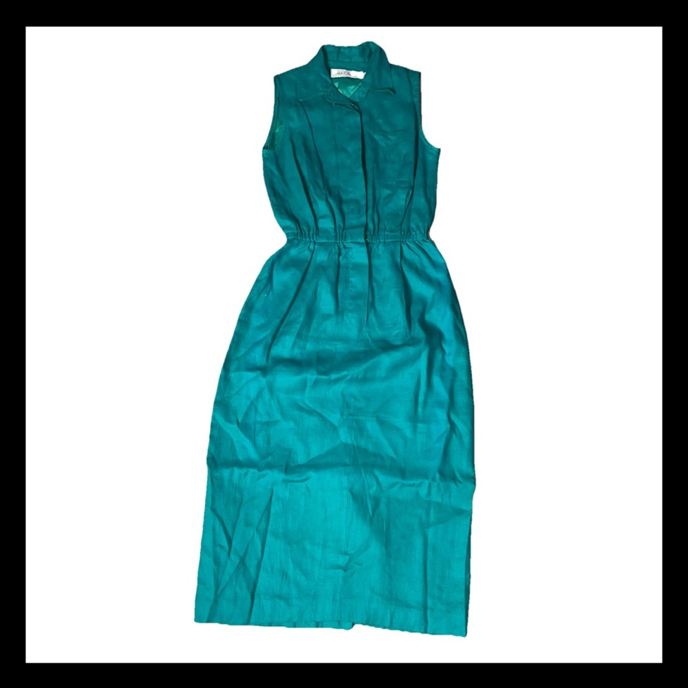 Sara Campbell Midi Dress 8 Collared Preppy Spring Classy Elegant Polished Casual